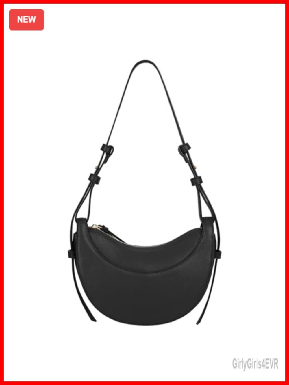 Faux Leather Saddle Bag Crescent Hobo Crossbody Purse Y2K Trendy Shoulder Bag